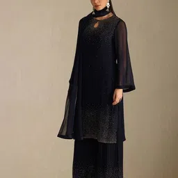 soch Women Embellished Straight Kurta Set with Dupatta image 3