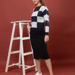 wearlusso Women Full Length Sleeve Sweater Dress image 3