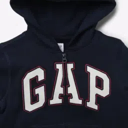gap Zip-Front Hoodie with Brand Print image 3