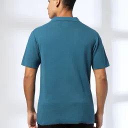 teamspirit Men Knitted Regular Fit Polo T-Shirt image 3