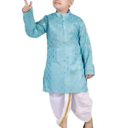 new gen Boy Printed Kurta & Pyjamas Set image 3