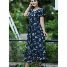 gromint Women Round-Neck Fit & Flare Dress image 3