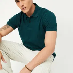 max Men Regular Fit Polo T-shirt image 3