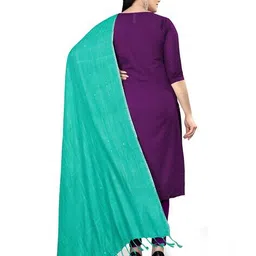 ebadat Women Embellished Dupatta with Tassels image 3