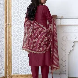 seerat Women Embroidered Straight Kurta Suit Set image 3