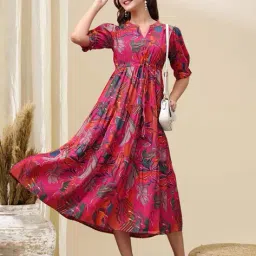 star word Women Fit And Flare Dress image 3