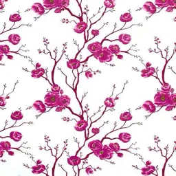 lunar days Set of 3 Floral Print Door Curtains with Eyelet Header image 3