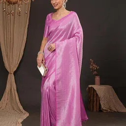 ri-wah Women Woven Saree with Tassels image 3