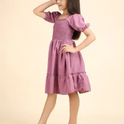 ptvize Girls Tiered Dress with Smocked Detail image 3