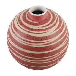 vareesha Criss-Cross Round Ceramic Vase image 3