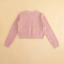 pantaloons junior Girl Embroidered Cardigan with Button-Closure image 3