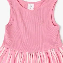 gap kids Girls Graphic Printed Sleeveless Round Neck Bubble Dress image 3