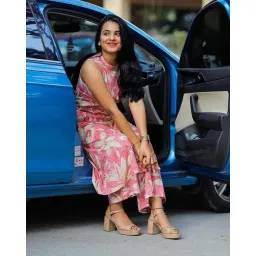 anni designer Women Floral Print Straight Kurta Set image 3