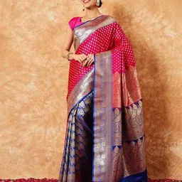 chhabra 555 Woven Saree with Contrast Border  image 3