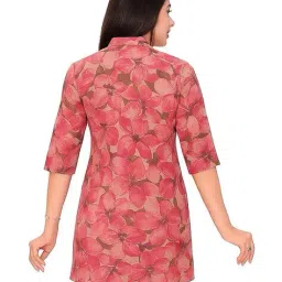 meher impex Women Floral Print Mandarin Collar Tunic image 3