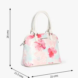 lino perros Floral Print Satchel Bag image 3