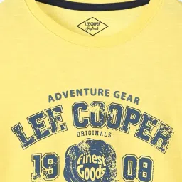 lee cooper Boys Brand Print Regular Fit Crew-Neck T-Shirt image 3