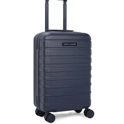 tommy hilfiger Men Striped Trolley Bag with TSA Lock image 3