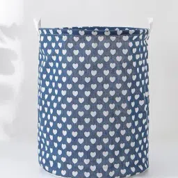 kuber industries Graphic Print Cylindrical Laundry Basket image 3