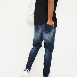 max Men Washed Carrot Fit Jeans image 3