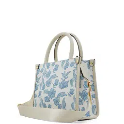 aldo Women Micro Print Satchel Bag with Detachable Strap image 3