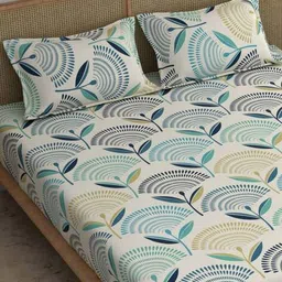 chhavi india 210 TC Floral Double Bedsheet with 2 Pillow Covers image 3