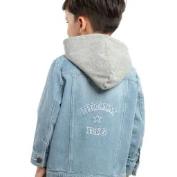 under fourteen only Boys Regular Fit Jacket with Button-Closure image 3