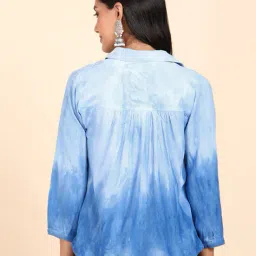 indie picks Women Regular Fit Tie & Dye Shirt image 3