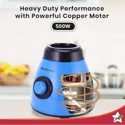 wonderchef Acura Blender 500 Watt Pro Mixer Grinder with 4 Stainless Steel Jars image 3