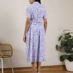 zelena Women Midi Floral Dress image 3