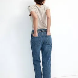 h&m Mid Rise Straight Jeans image 3