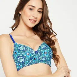 clovia Geometric Print T-Shirt Bra image 3