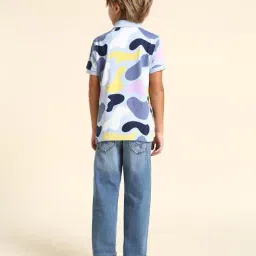 u.s. polo assn. Boys Printed Regular Fit Polo T-Shirt with Short Sleeves image 3