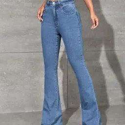 kotty  Women High Rise Bootcut Jeans image 3