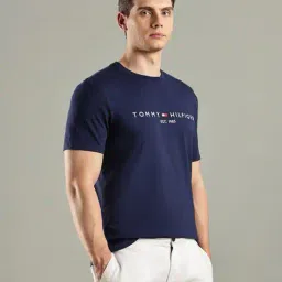 tommy hilfiger Men Regular Fit Crew Neck T-shirt image 3