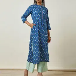 soch Women Floral Print Straight Kurta image 3