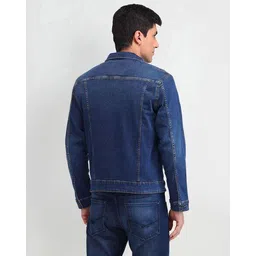 u.s. polo assn. Men Regular Fit Denim Jacket with Flap Pockets image 3