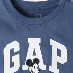 gap kids Boys Mickey Mouse Print Relaxed Fit Crew-Neck T-Shirt image 3