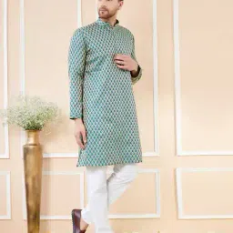 see designs Men Self-design Long Kurta image 3
