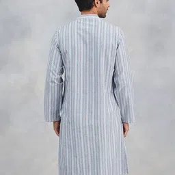 fabindia Men Slim Fit Long Kurta image 3