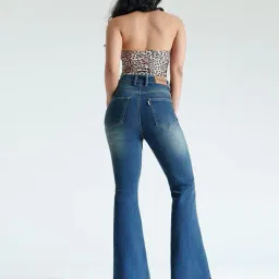 freakins Women Heavily Washed Bootcut Jeans image 3