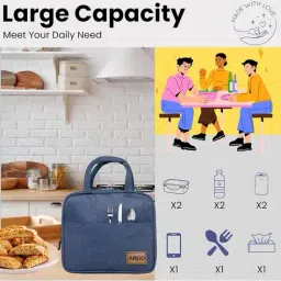 aavjo Men Water-Resistant Lunch Bag image 3