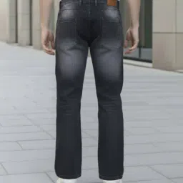 Shein Low Rise Fly With Button Closure Mid Wash Jeans image 3