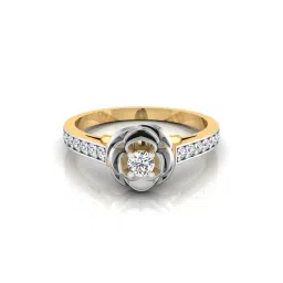 iski uski Yellow Gold Astonis Solitaire Ring image 3