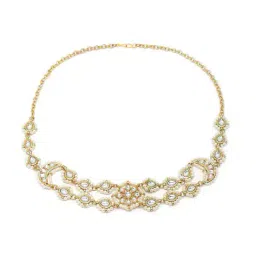 karatcart Gold-Plated Drop Kundan Studded Hairband image 3