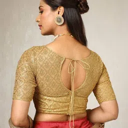 soch Women Embroidery Back Open Blouse image 3