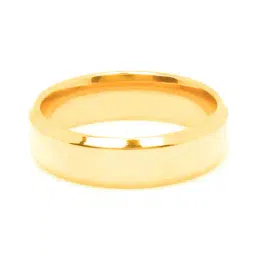 yellow chimes Gold-Plated Band Ring image 3
