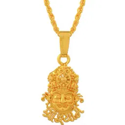 morir Men Gold-Plated Pendant with Chain image 3
