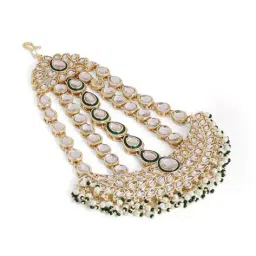 priyaasi Women Gold-Plated Kundan Studded Mang Tikka image 3