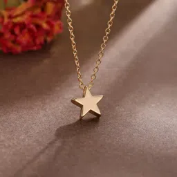 pinapes Star-Design Gold-Plated Short Necklace image 3